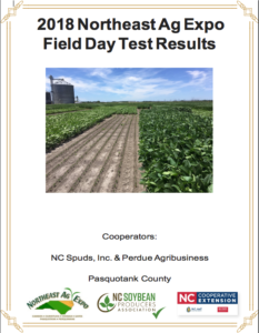 Cover page of the 2018 Northeast Ag Expo Field Day Test Results
