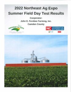Cover photo for 2022 Northeast Ag Expo Summer Field Day Test Results